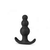 Anal Adventures Platinum - Beaded Anaal Plug - Zwart - PlayForFun